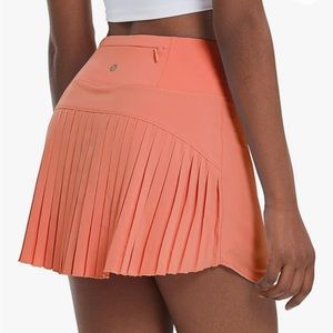 Baleaf pleated athletic skirt XL red coral